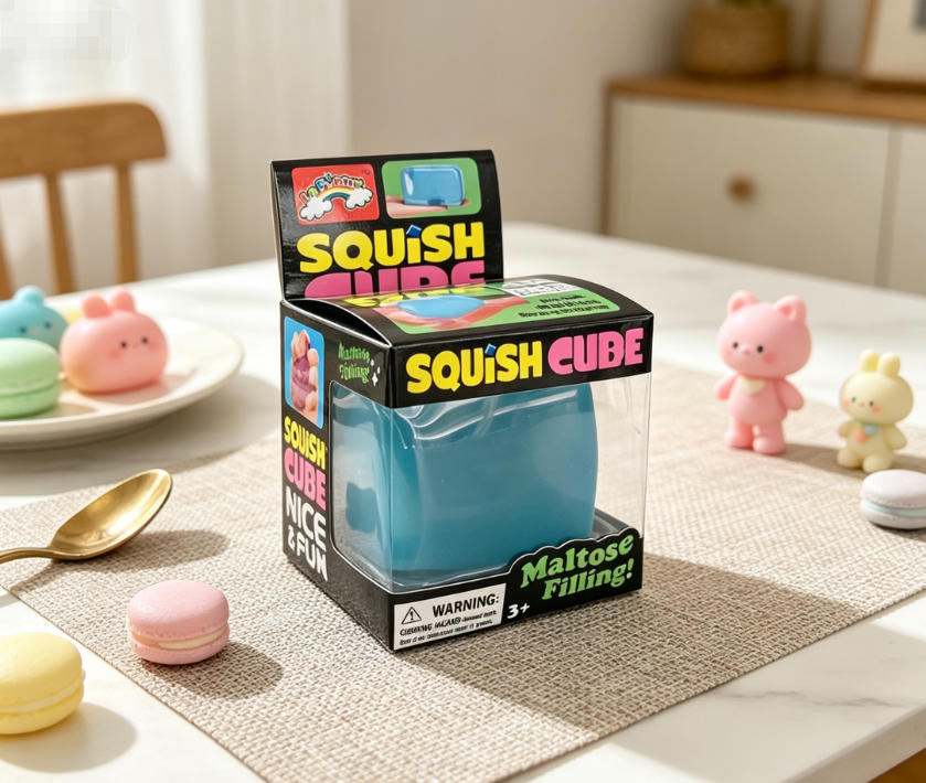 Squishy Cube Sensory Squeeze Toy