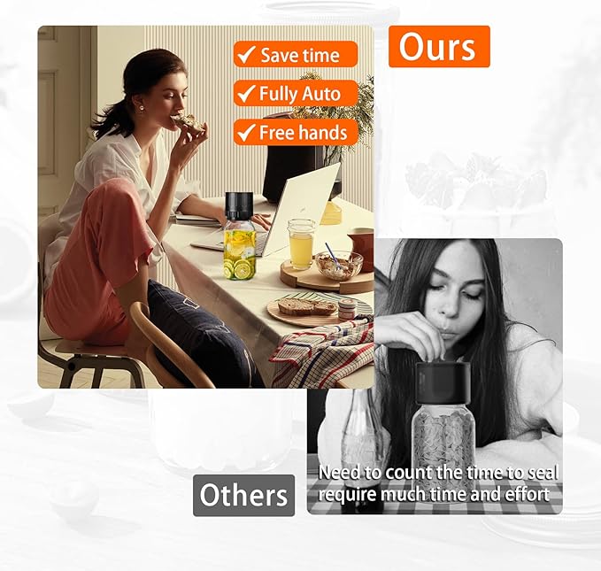 JarSeal™ Mason Jar Vacuum Sealer 🫙 — Electric Food Preservation Kit