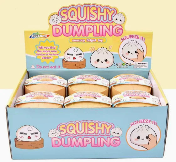 VaultBlobs Glitter Dumpling Squish — Slow-Rebound Stress Ball