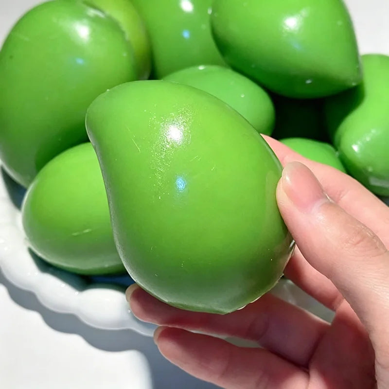 Color Changing Mango Squishy – ASMR Squeeze Ball Anti-Anxiety Fidget Toy
