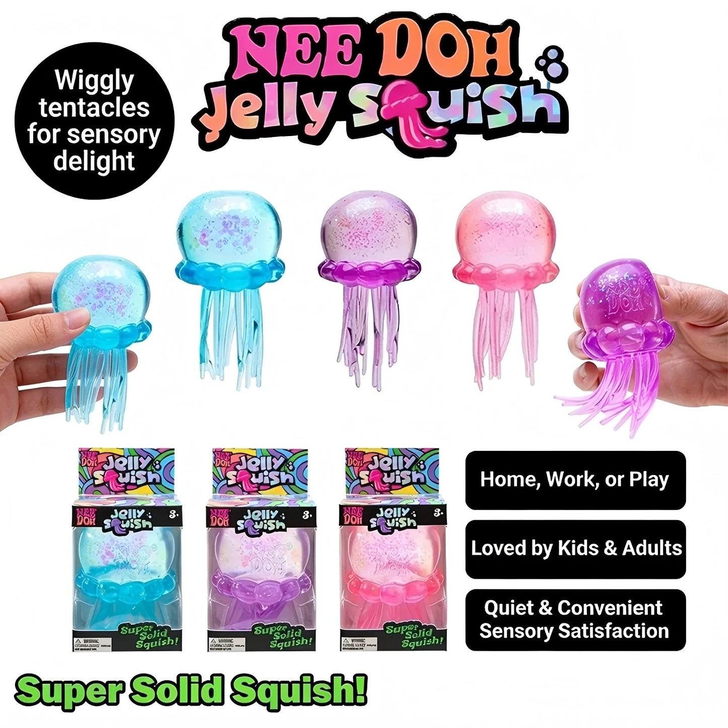 Push Pop Bubble Fidget Sensory Toy Pack – Rainbow Anti-Anxiety Stress Relief