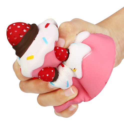 Jumbo Strawberry Slow-Rising Scented Squishy