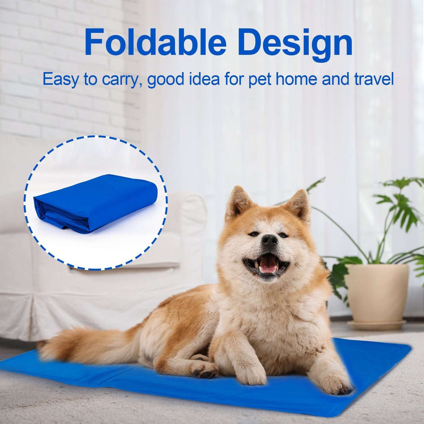ChillPad™ Pet Cooling Mat 🐾❄️ — Pressure-Activated Gel, No Water Needed