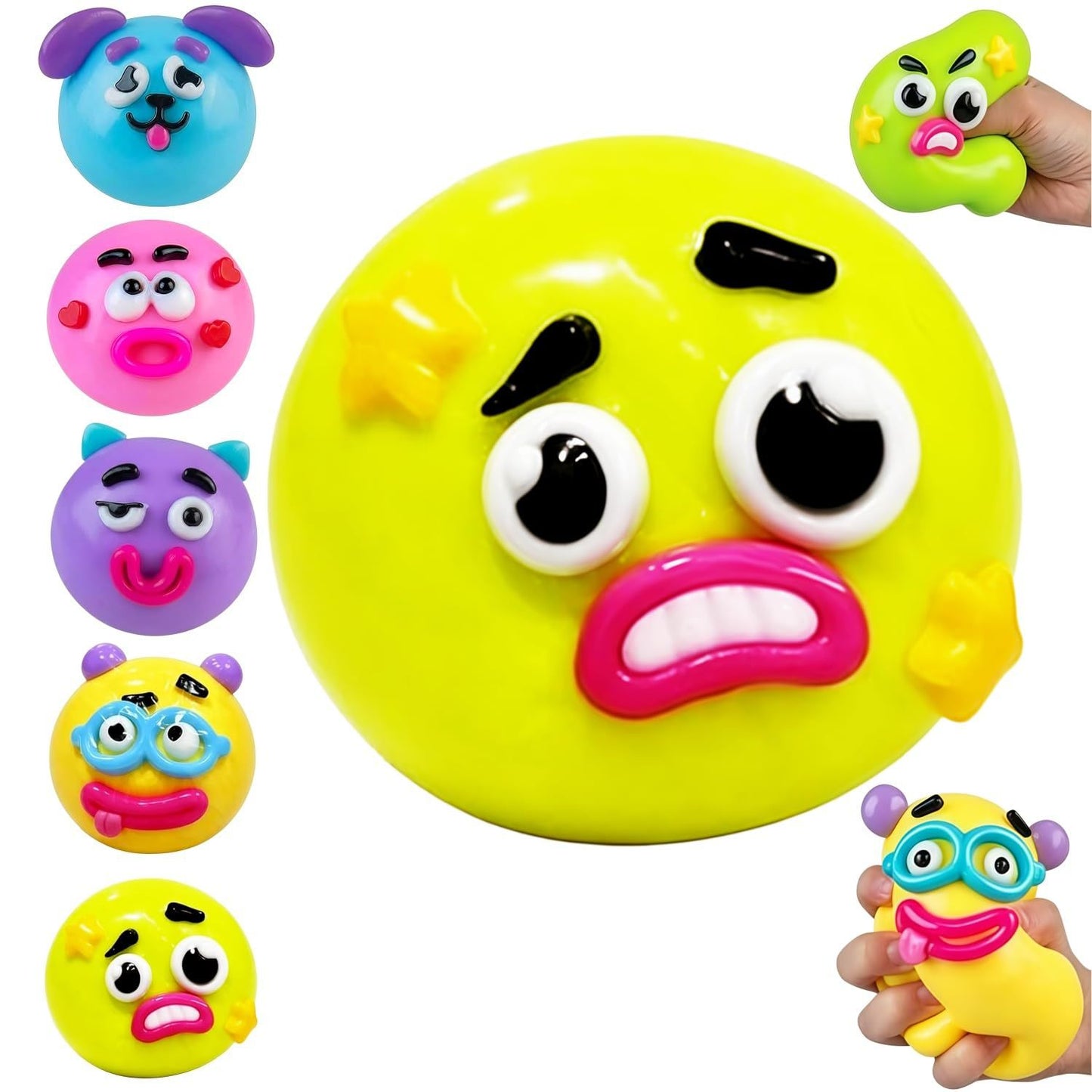 VaultBlobs Mood-Flip Pup — Face-Changing Squish