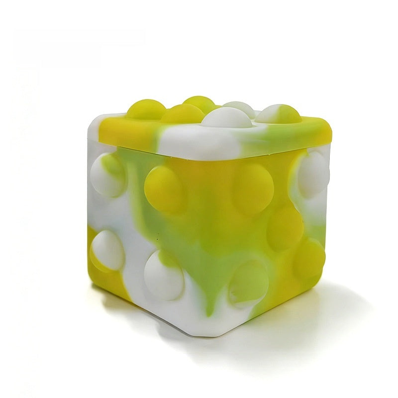 3D Dice Silicone Bubble Squeeze Ball