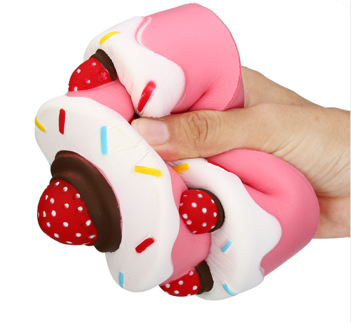 Jumbo Strawberry Slow-Rising Scented Squishy