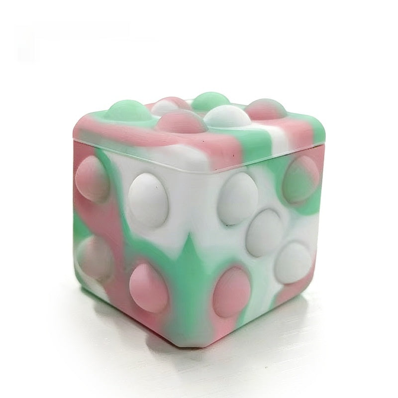 3D Dice Silicone Bubble Squeeze Ball