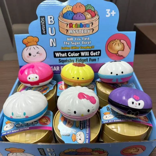 VaultBlobs Taro Bun Squishy — Slow-Rise Mochi Squishy Bun