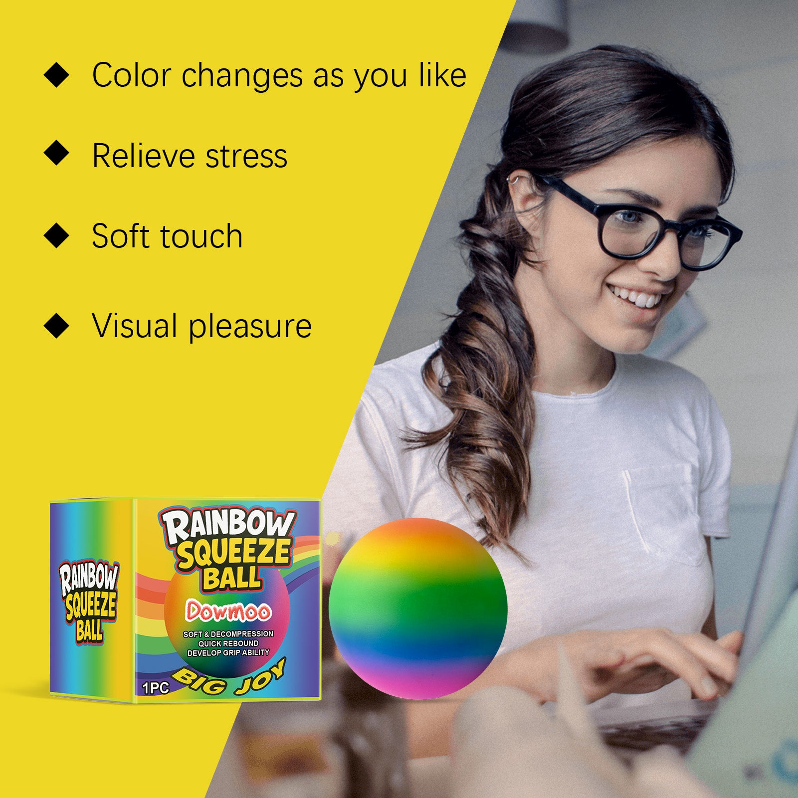Rainbow Squeeze Stress Ball