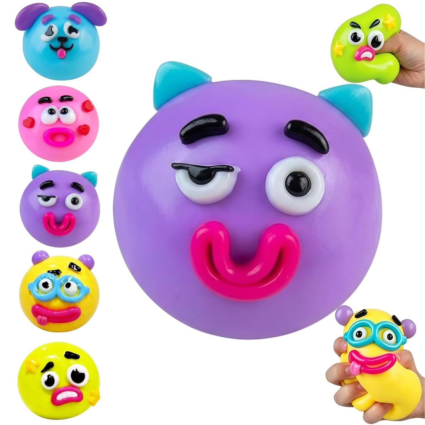 VaultBlobs Mood-Flip Pup — Face-Changing Squish