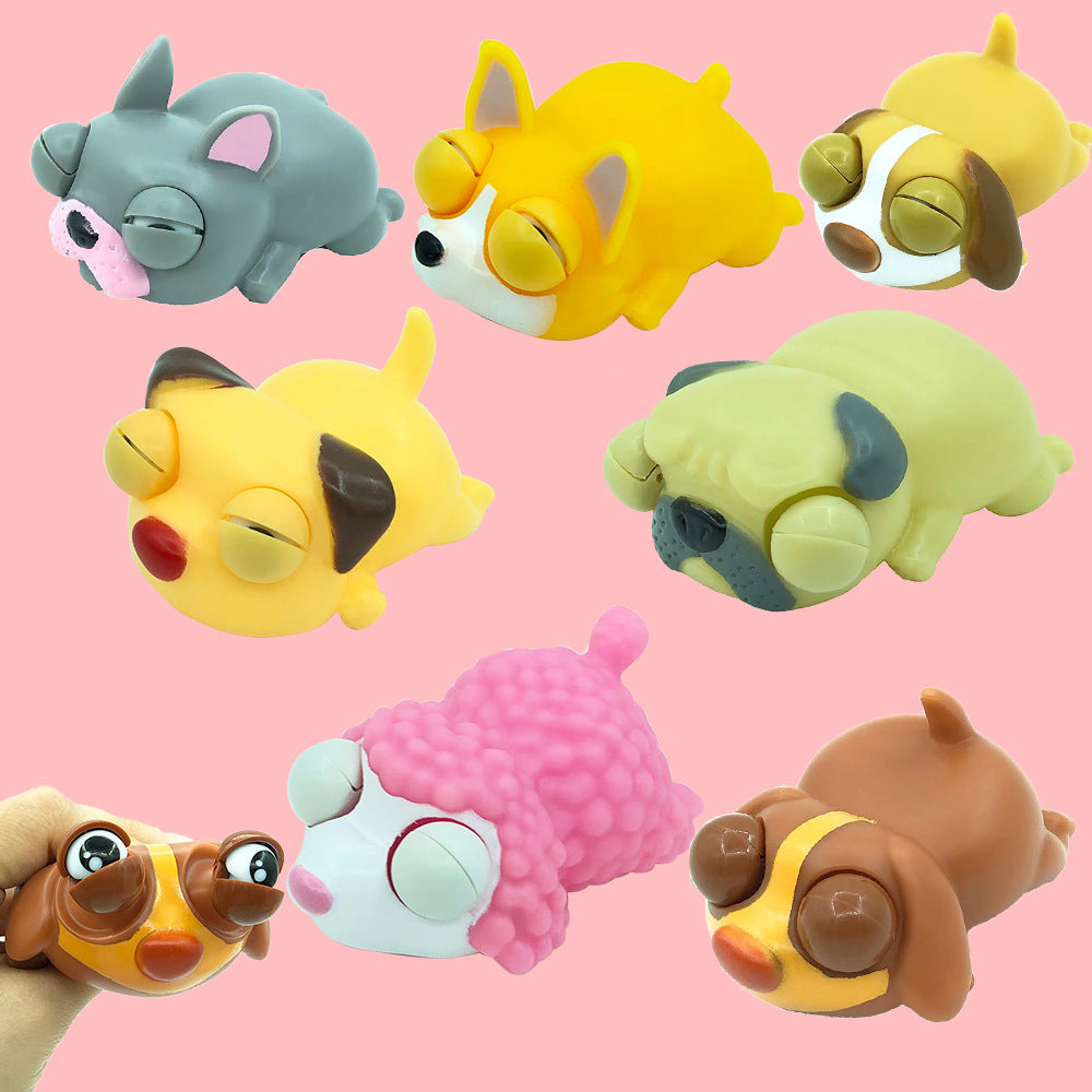 Sleepy Dog Squishy Squeeze Toy