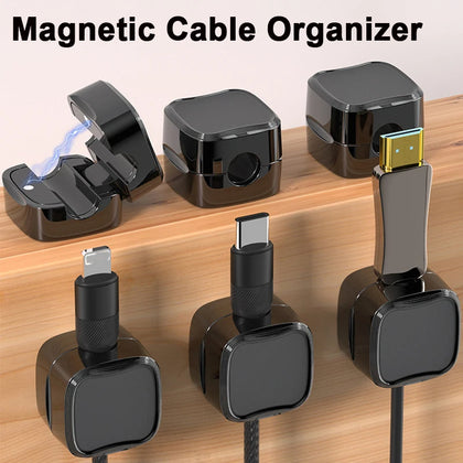 Magnetic Under-Desk Cable Organizer