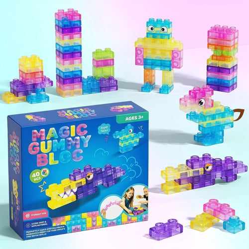 VaultBlobs Jelly Blocks — Squishy Building Bricks