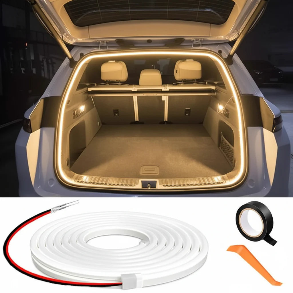 Automatic LED Car Trunk Light Strip for Cargo Area Lighting