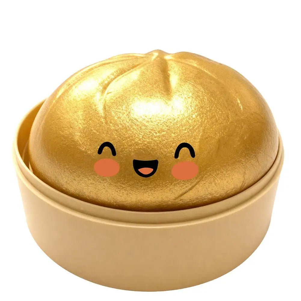 VaultBlobs Steamed Bun Squishy — Slow-Rising Glitter Stress Ball
