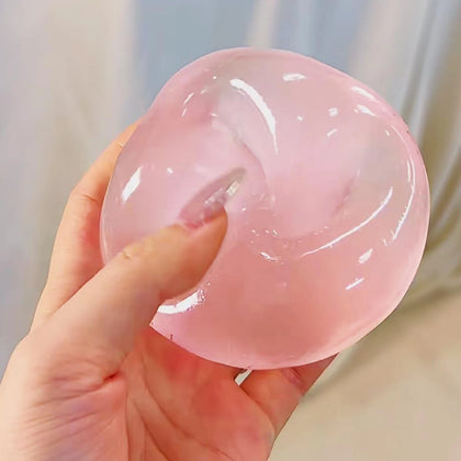 VaultBlobs Crystal Clear Squishy Stress Ball — Jelly Decompression Fidget