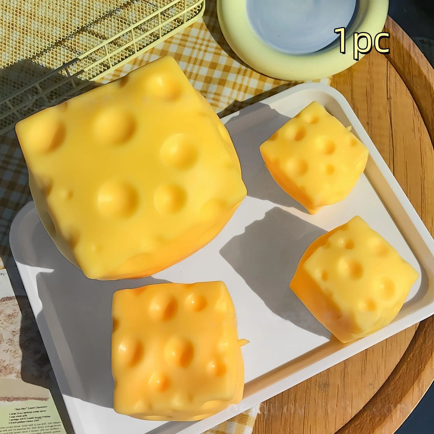 VaultBlobs Cheese Tower — Giant Squeeze Stack