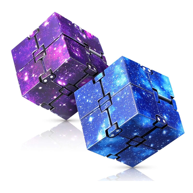 Infinity Magic Cube Fidget Toy – Folding Flip Puzzle Anti-Anxiety Desk Toy