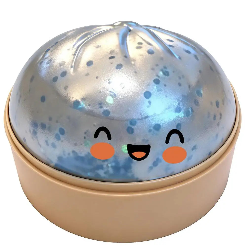 VaultBlobs Steamed Bun Squishy — Slow-Rising Glitter Stress Ball