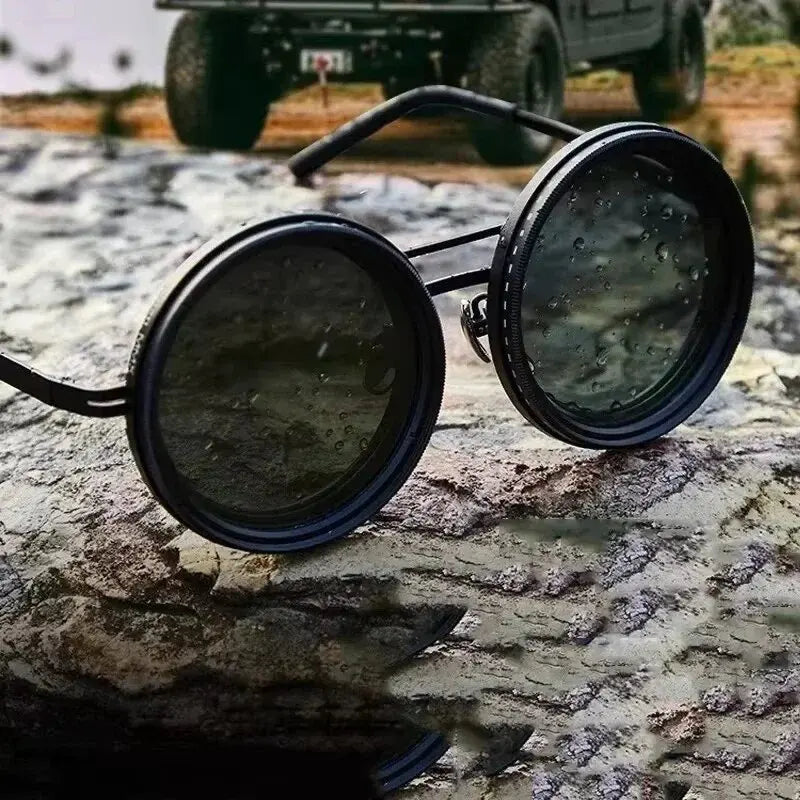 ShadeShift Sunglasses – Adjustable Tint for Any Light Condition!