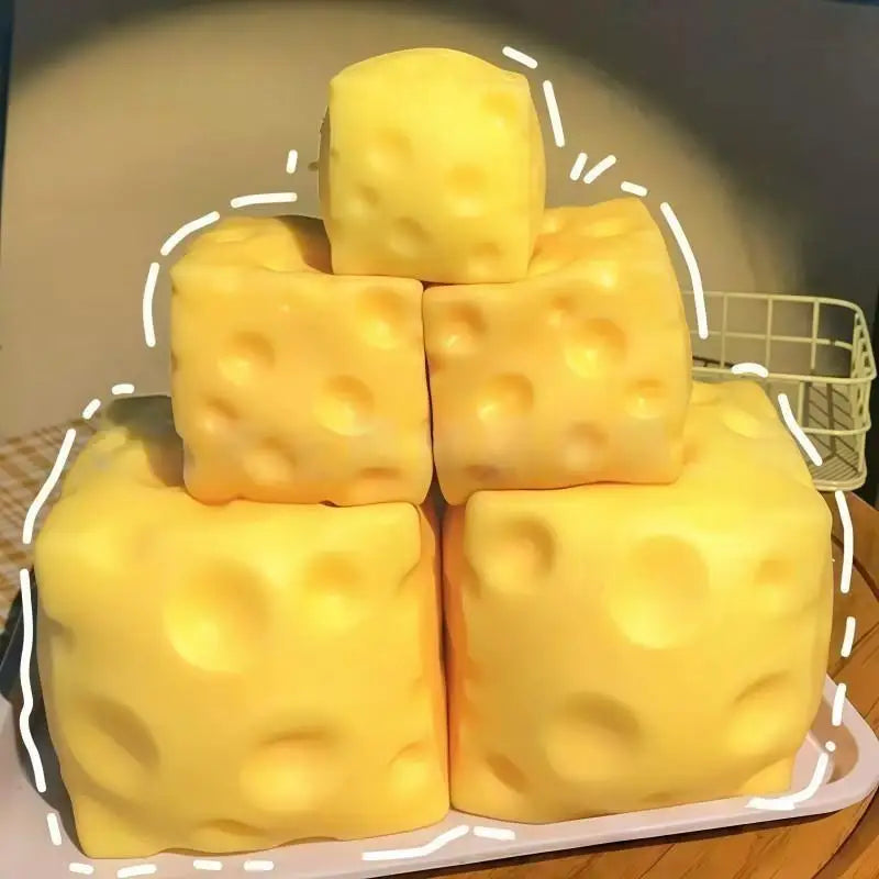 VaultBlobs Cheese Tower — Giant Squeeze Stack