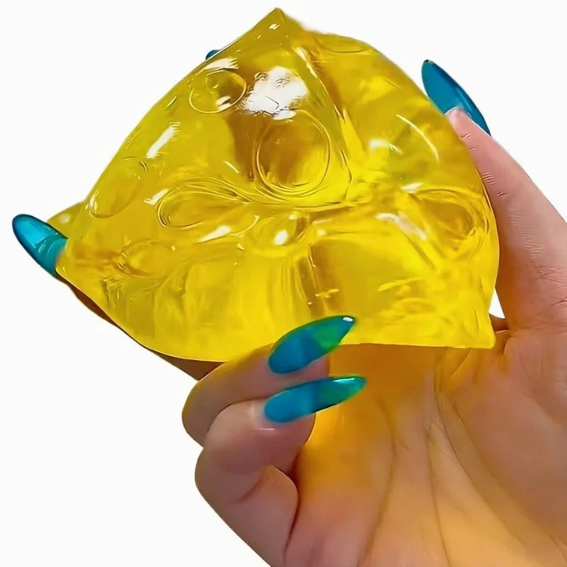 Honey Cheese Square Mochi Squishy – Anti-Stress Sensory Fidget Toy