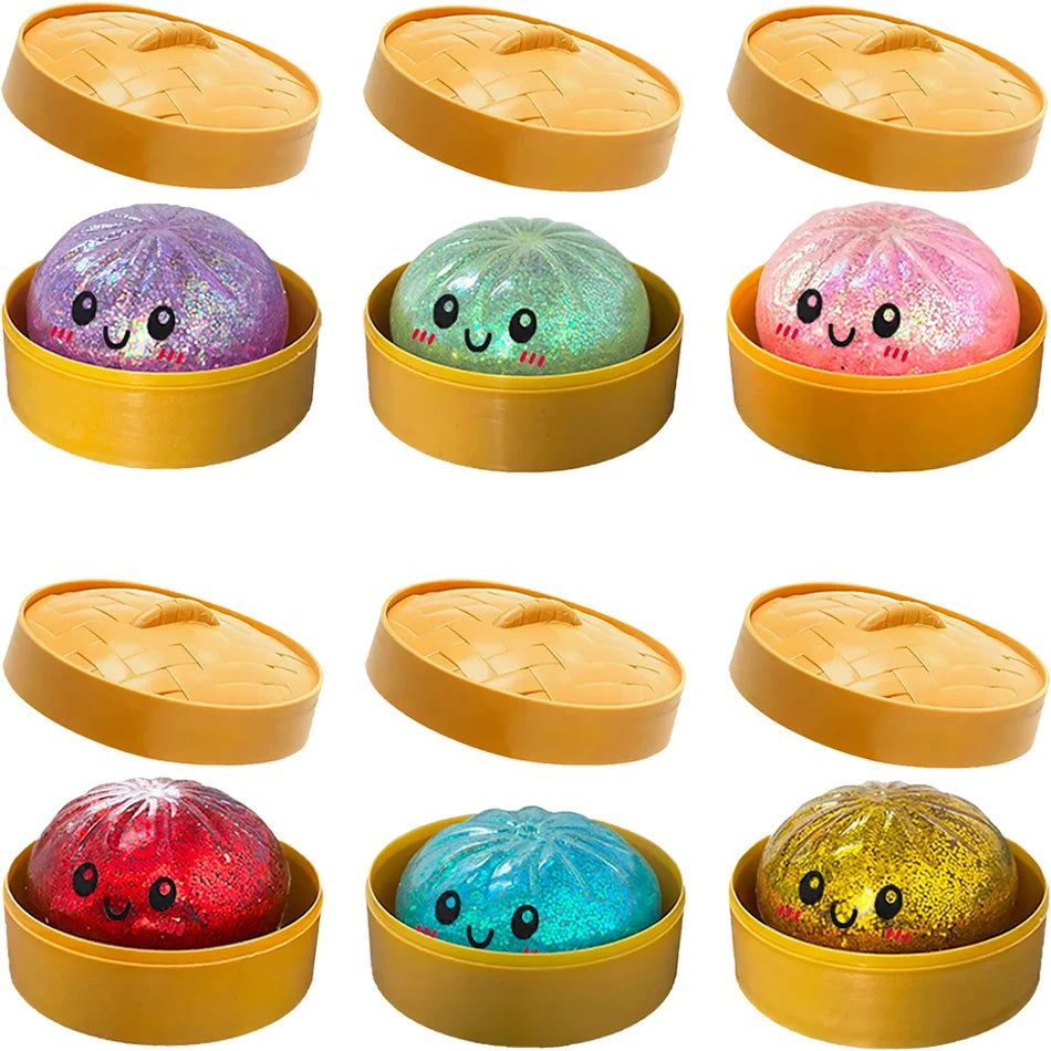 VaultBlobs Glitter Dumpling Squishy — 6 Styles