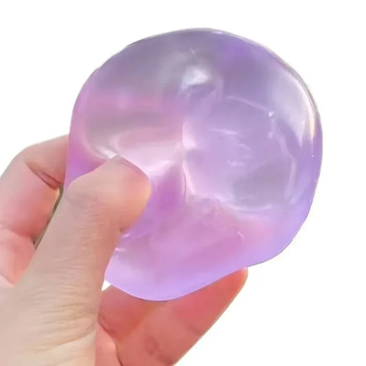 VaultBlobs Coconut Mochi Maltose Squishy — Clear Sticky Squeeze Toy