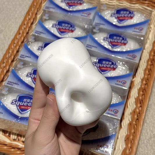 VaultBlobs Crunchy Soap Ball Squishy — ASMR Block-Filled Stress Ball