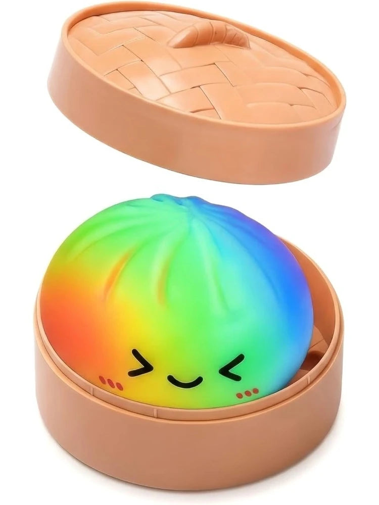 VaultBlobs Rainbow Dumpling Squishy — Slow-Rising Stress Toy