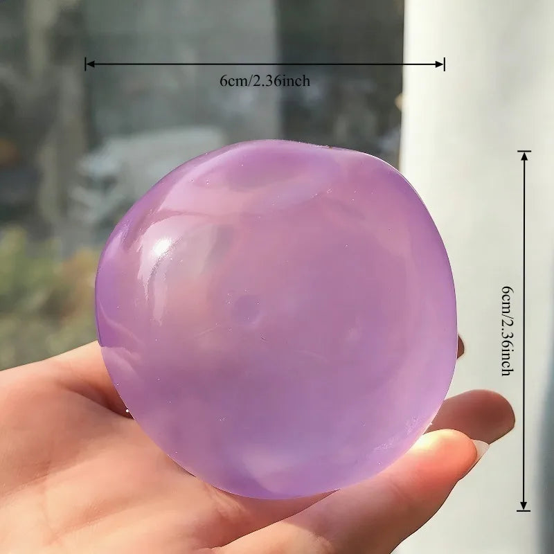 Coconut Oil Mochi Maltose Squeeze Toy – Transparent Stress Relief Fidget