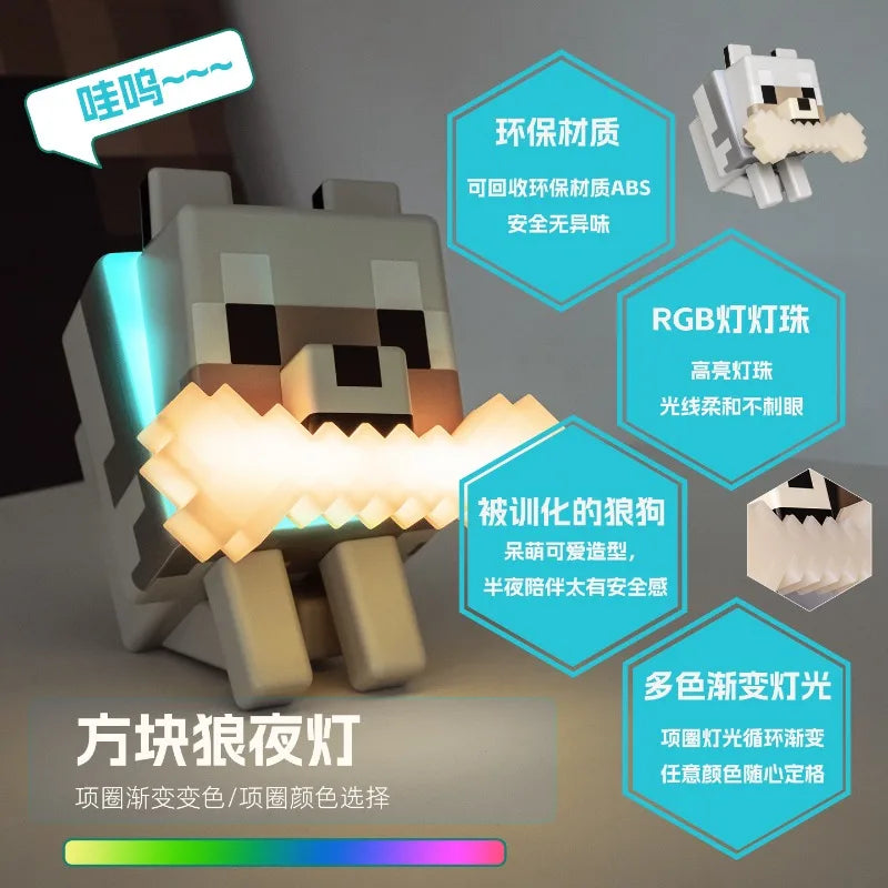 BlockBuddy™ Wolf Lamp 🎮✨ — Brighten Your Gaming Space
