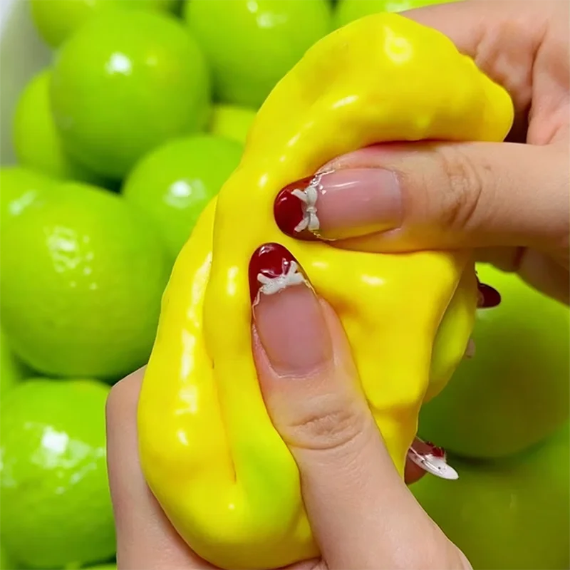Edamame Squishy Keychain 5-Pack – Squeeze Peas Bean Stress Relief Fidget Toy