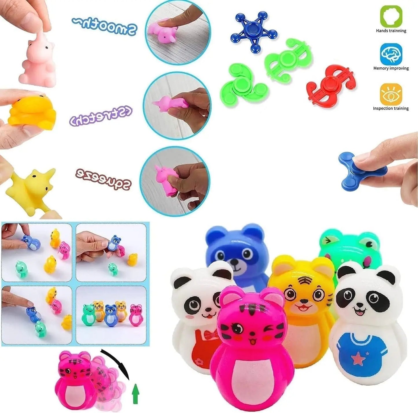 Light-Up Pop It Electronic Fidget Game – Bubble Push Whac-A-Mole Anti-Stress Toy