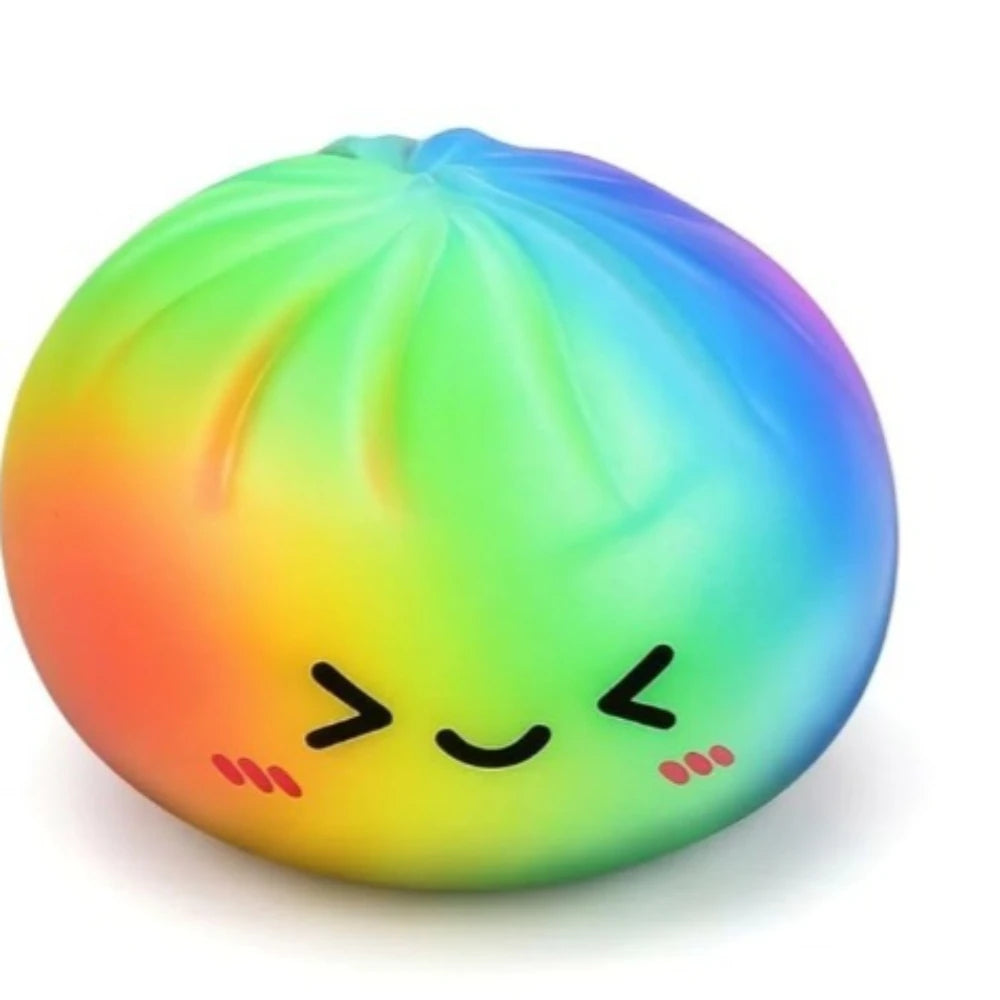 VaultBlobs Rainbow Dumpling Squishy — Slow-Rising Stress Toy