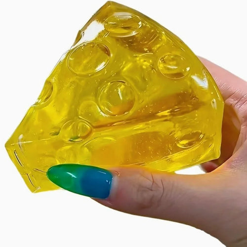 VaultBlobs Honey Cheese Mochi Square — Soft Squeeze Sensory Toy
