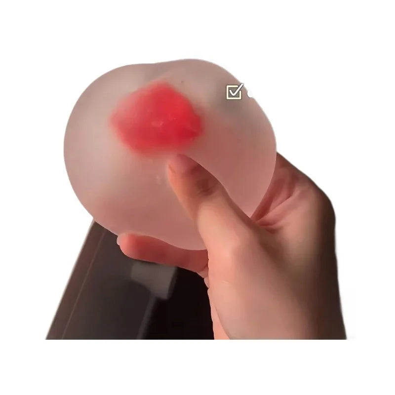 VaultBlobs Strawberry Mochi — Soft Squeeze Ball