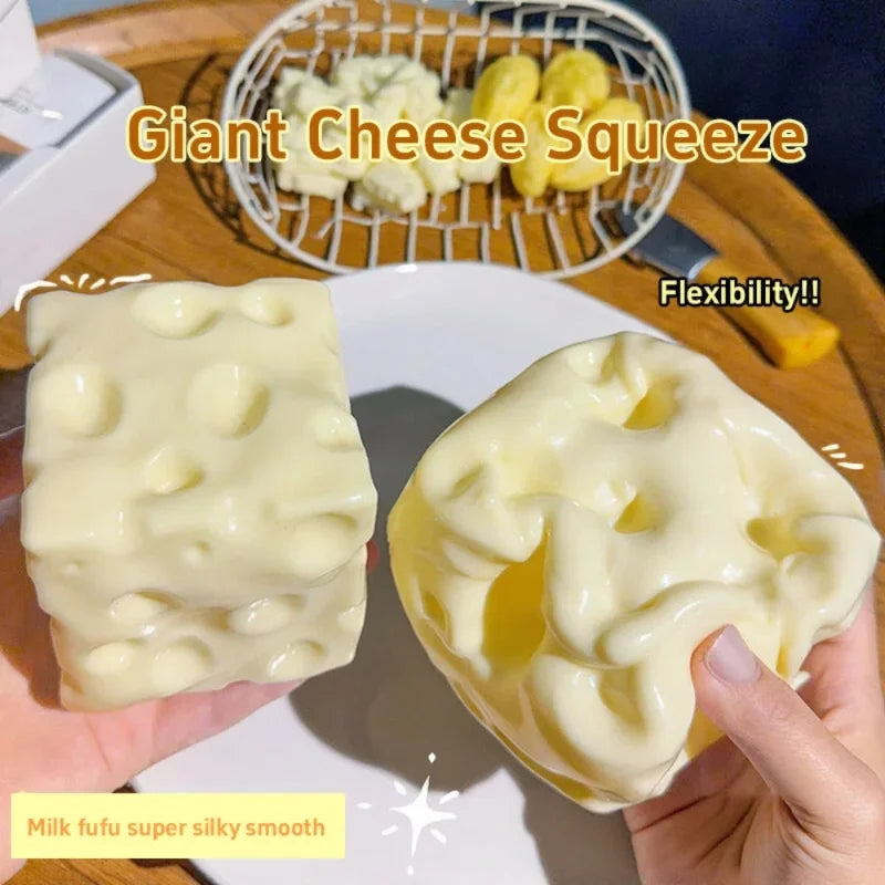 Taba Cheese Cube Squishy – Shapeable Non-Rebound Sensory Fidget Toy