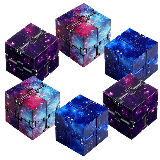 VaultBlock Infinity Cube Fidget — Folding Flip Desk Toy