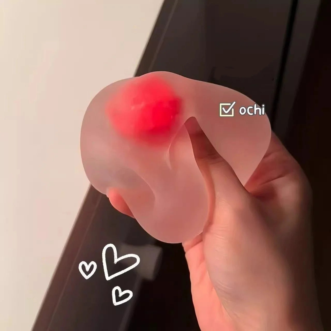 VaultBlobs Strawberry Mochi — Soft Squeeze Ball