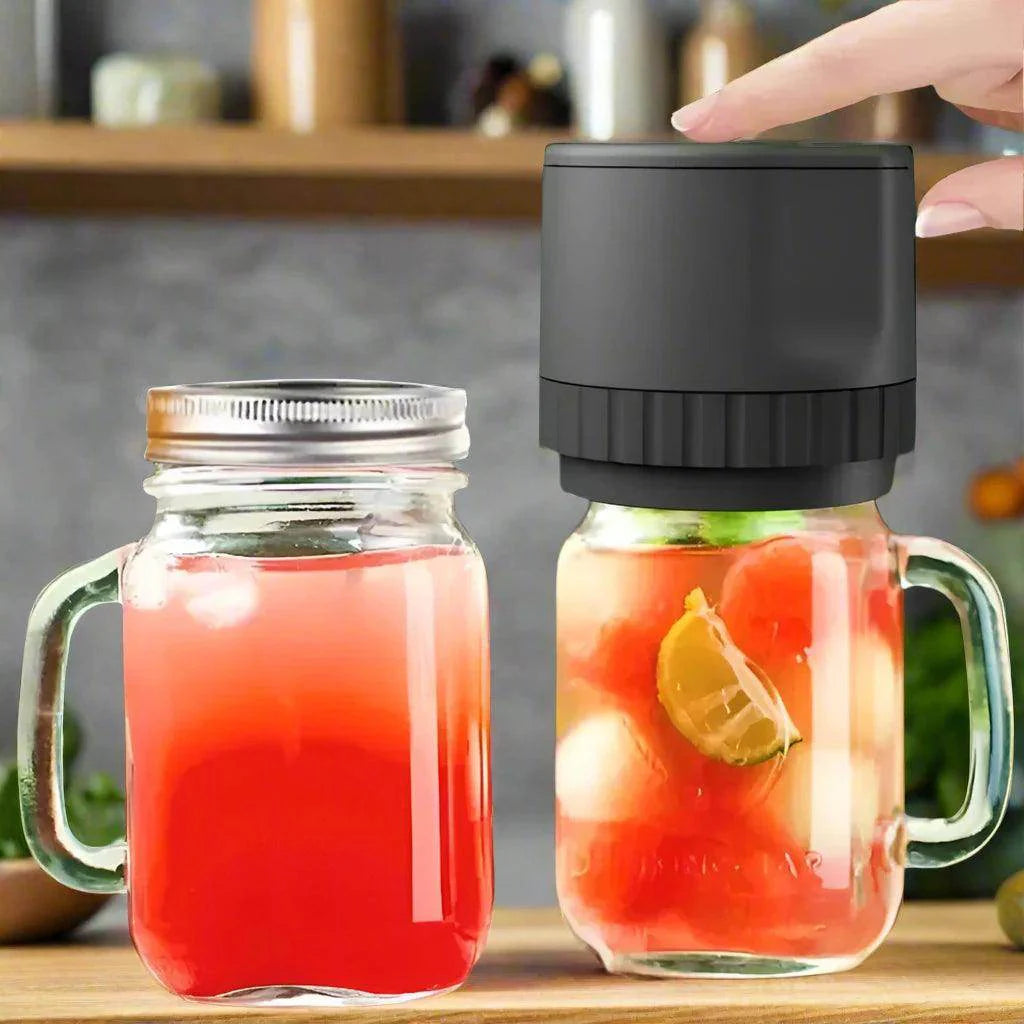JarSeal™ Mason Jar Vacuum Sealer 🫙 — Electric Food Preservation Kit