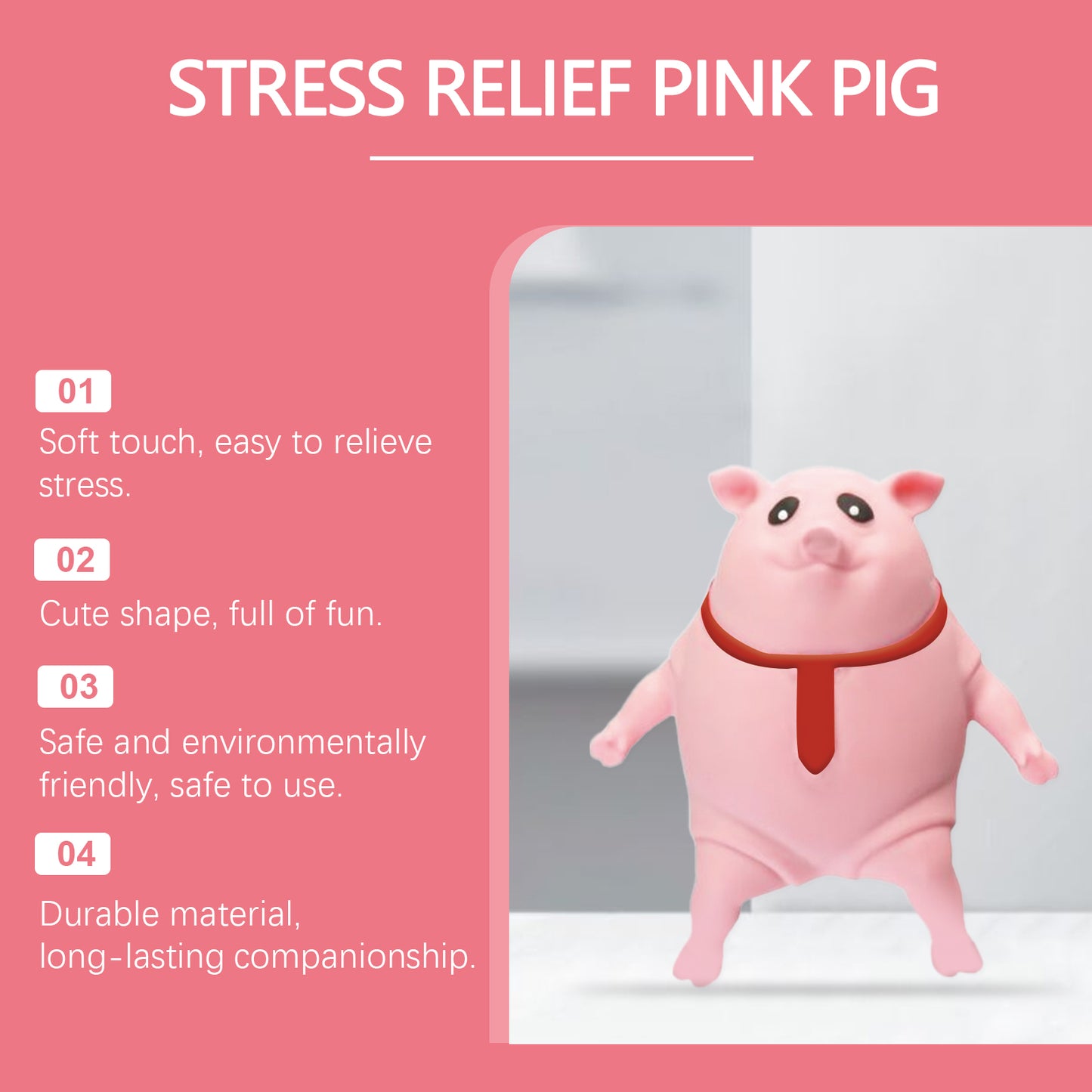 Cute Pig Squeeze Stress-Relief Toy