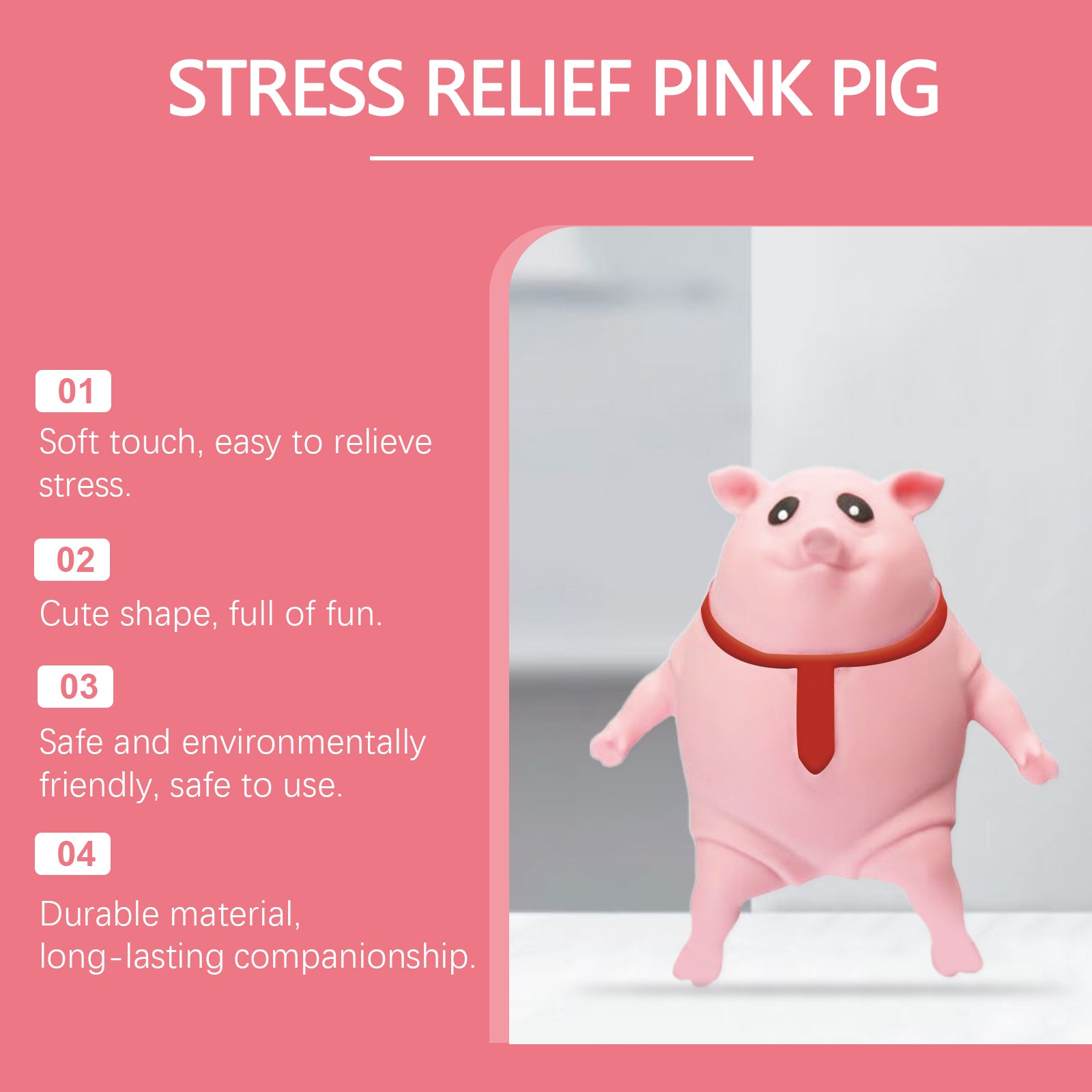 Cute Pig Squeeze Stress-Relief Toy