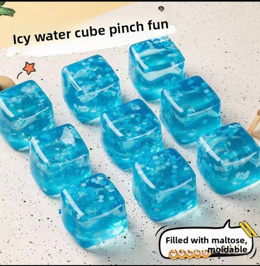 Snowflake Squeezable Sensory Cube