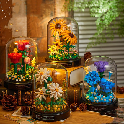 Forever Rose Building-Block Bouquet Kit
