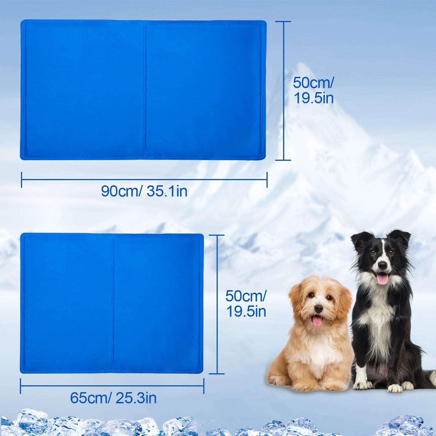 ChillPad™ Pet Cooling Mat 🐾❄️ — Pressure-Activated Gel, No Water Needed