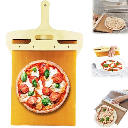Slide & Serve Pizza Peel — Non-Stick Transfer Board