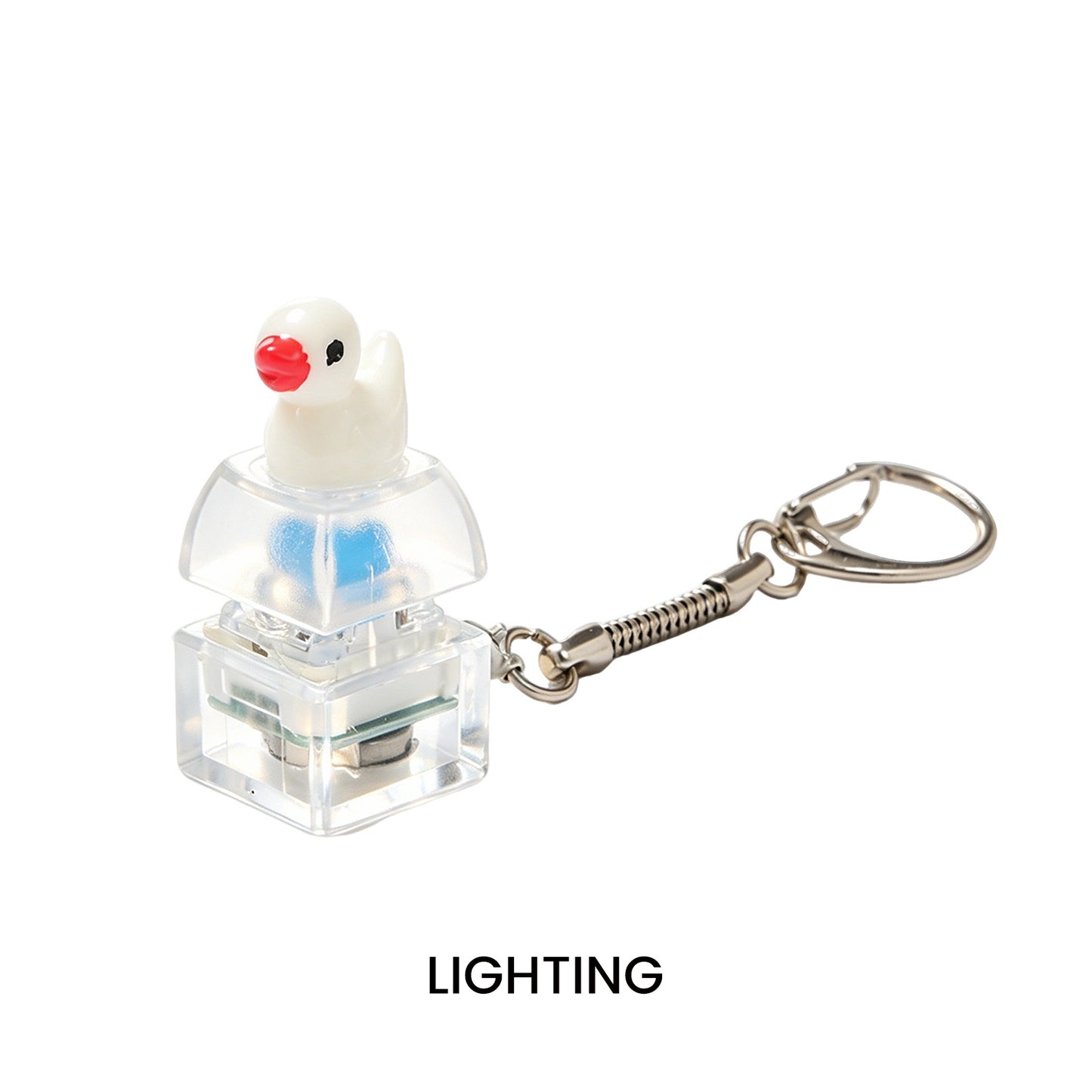 VaultBlock Flash Pop Keychain — Glowing Squeeze Clicker