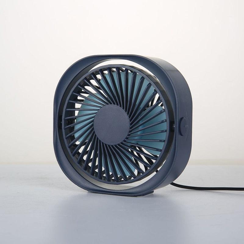 SpinBreeze™ 360° Mini Fan 💨 — 3-Speed Quiet Desktop Cooling