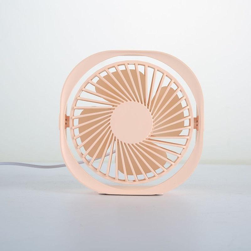 SpinBreeze™ 360° Mini Fan 💨 — 3-Speed Quiet Desktop Cooling